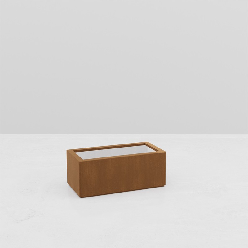 GAIA RECTANGULAR PLANTER CORTEN EFFECT GAIA RECTANGULAR PLANTER CORTEN EFFECT